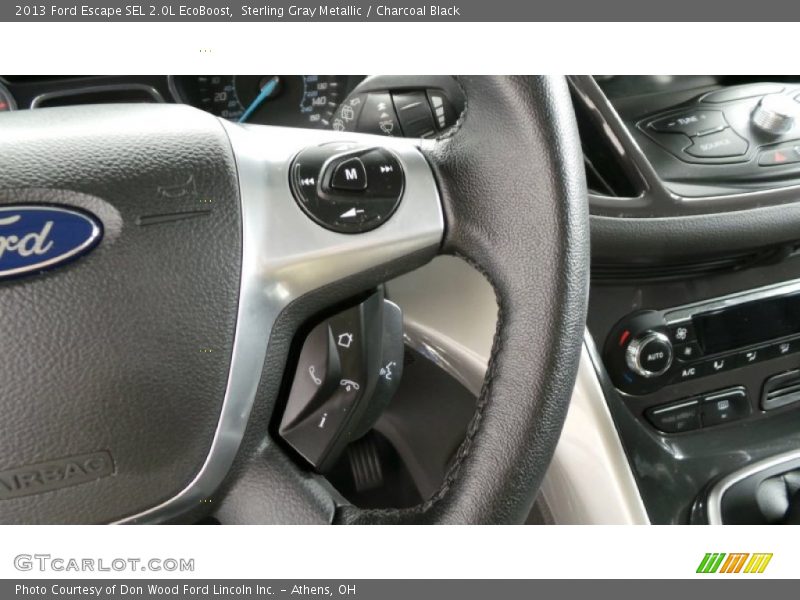 Sterling Gray Metallic / Charcoal Black 2013 Ford Escape SEL 2.0L EcoBoost