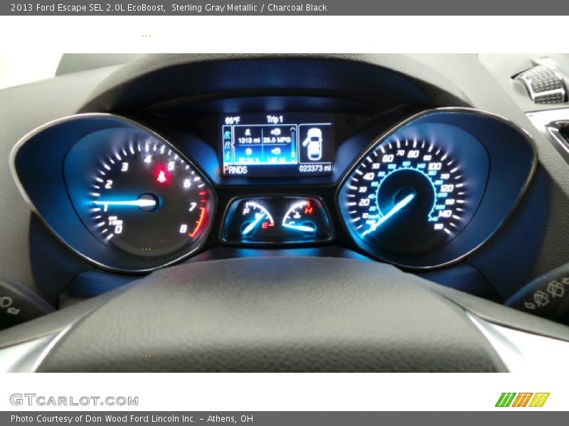 Sterling Gray Metallic / Charcoal Black 2013 Ford Escape SEL 2.0L EcoBoost