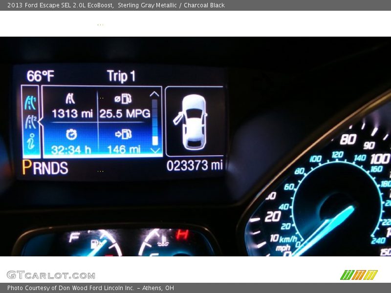 Sterling Gray Metallic / Charcoal Black 2013 Ford Escape SEL 2.0L EcoBoost