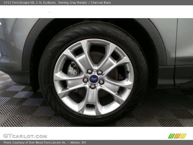 Sterling Gray Metallic / Charcoal Black 2013 Ford Escape SEL 2.0L EcoBoost