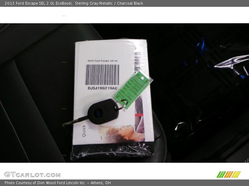 Sterling Gray Metallic / Charcoal Black 2013 Ford Escape SEL 2.0L EcoBoost