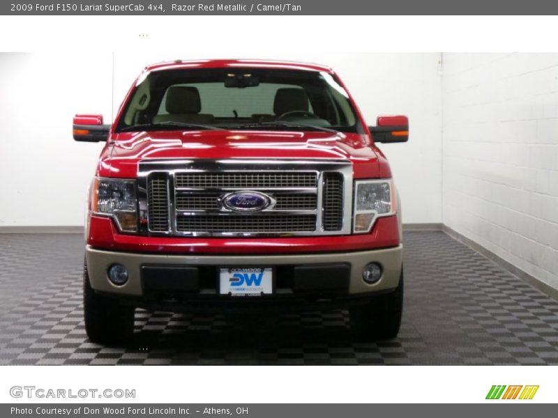 Razor Red Metallic / Camel/Tan 2009 Ford F150 Lariat SuperCab 4x4