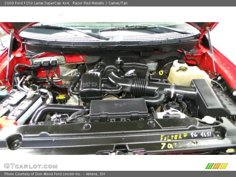 Razor Red Metallic / Camel/Tan 2009 Ford F150 Lariat SuperCab 4x4