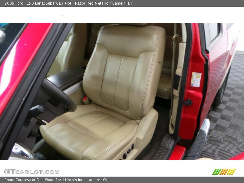 Razor Red Metallic / Camel/Tan 2009 Ford F150 Lariat SuperCab 4x4