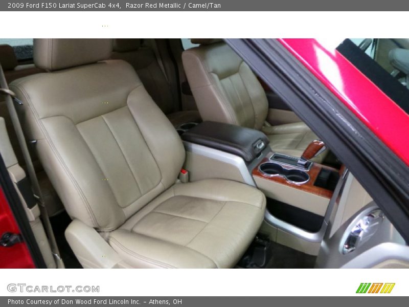 Razor Red Metallic / Camel/Tan 2009 Ford F150 Lariat SuperCab 4x4