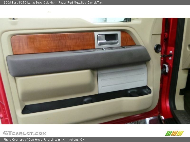 Razor Red Metallic / Camel/Tan 2009 Ford F150 Lariat SuperCab 4x4