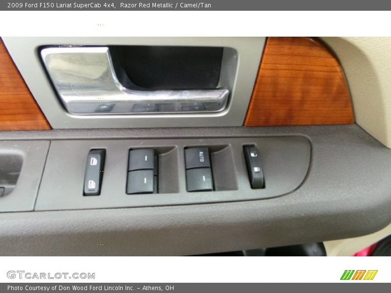 Razor Red Metallic / Camel/Tan 2009 Ford F150 Lariat SuperCab 4x4