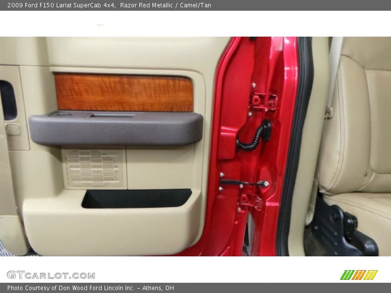 Razor Red Metallic / Camel/Tan 2009 Ford F150 Lariat SuperCab 4x4