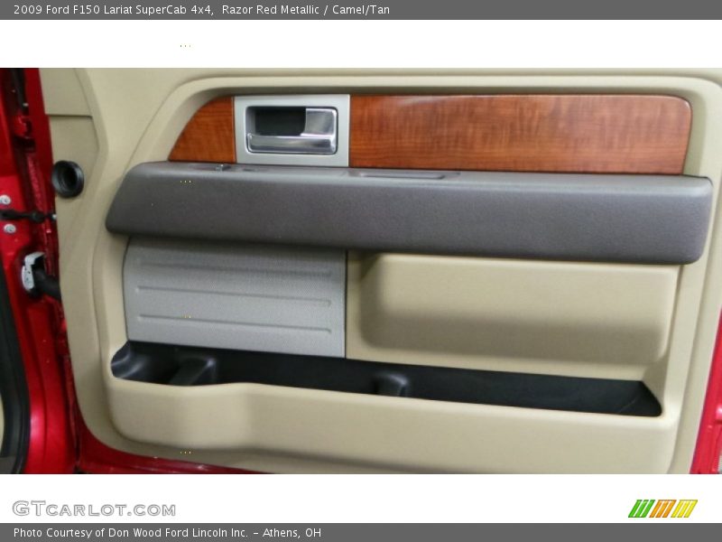 Razor Red Metallic / Camel/Tan 2009 Ford F150 Lariat SuperCab 4x4