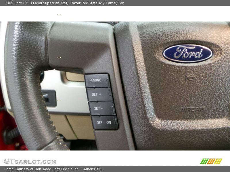 Razor Red Metallic / Camel/Tan 2009 Ford F150 Lariat SuperCab 4x4