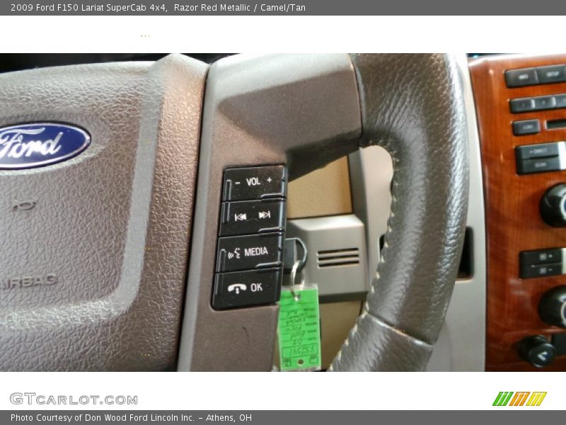 Razor Red Metallic / Camel/Tan 2009 Ford F150 Lariat SuperCab 4x4