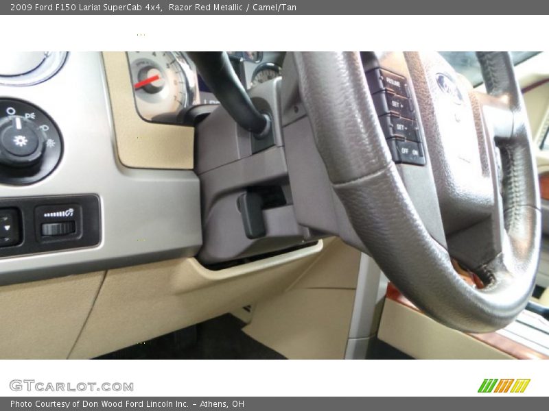 Razor Red Metallic / Camel/Tan 2009 Ford F150 Lariat SuperCab 4x4
