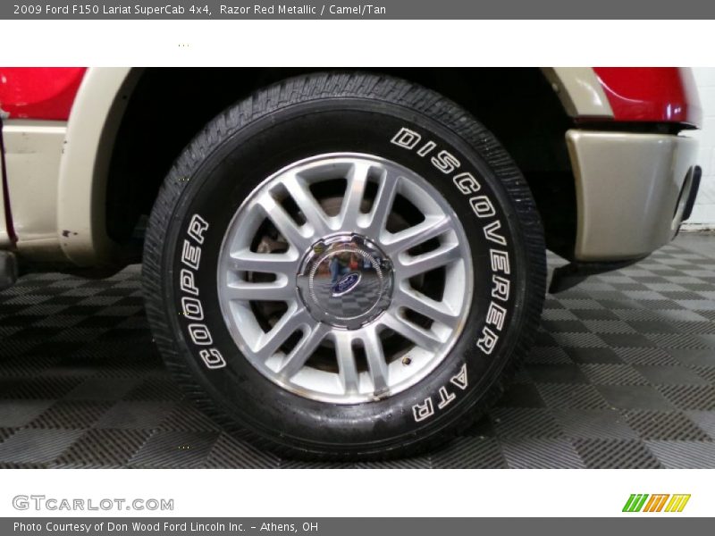 Razor Red Metallic / Camel/Tan 2009 Ford F150 Lariat SuperCab 4x4