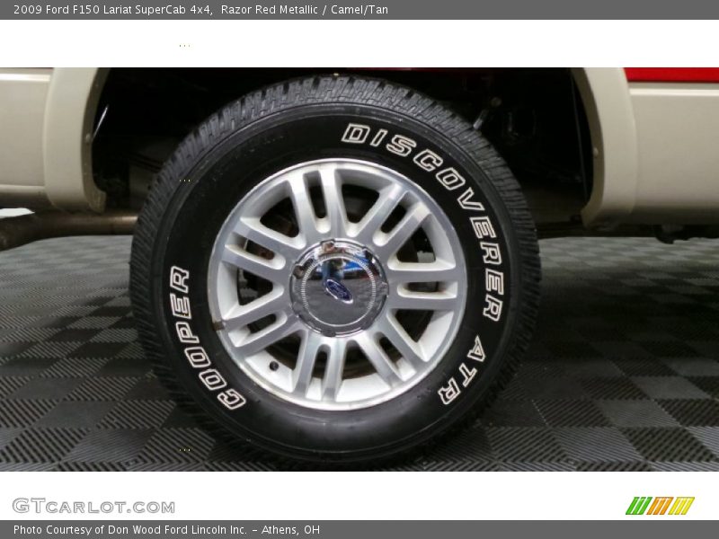 Razor Red Metallic / Camel/Tan 2009 Ford F150 Lariat SuperCab 4x4