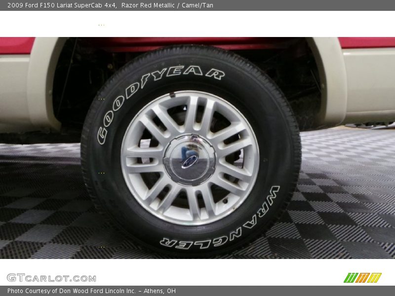 Razor Red Metallic / Camel/Tan 2009 Ford F150 Lariat SuperCab 4x4