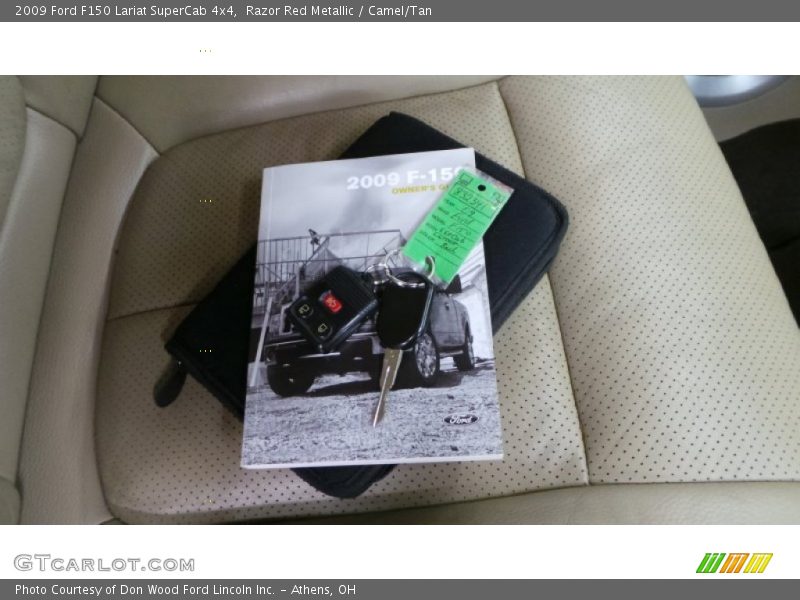 Razor Red Metallic / Camel/Tan 2009 Ford F150 Lariat SuperCab 4x4