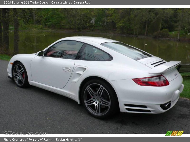 Carrara White / Carrera Red 2009 Porsche 911 Turbo Coupe