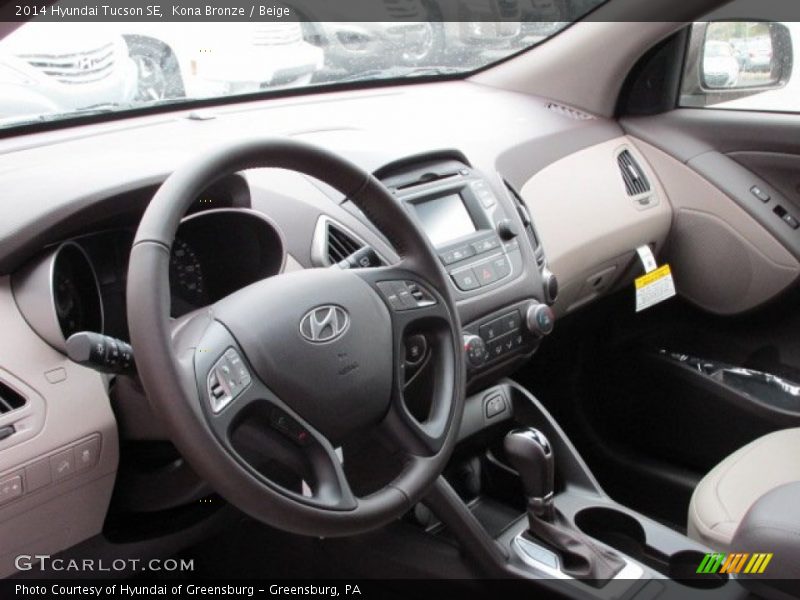 Kona Bronze / Beige 2014 Hyundai Tucson SE