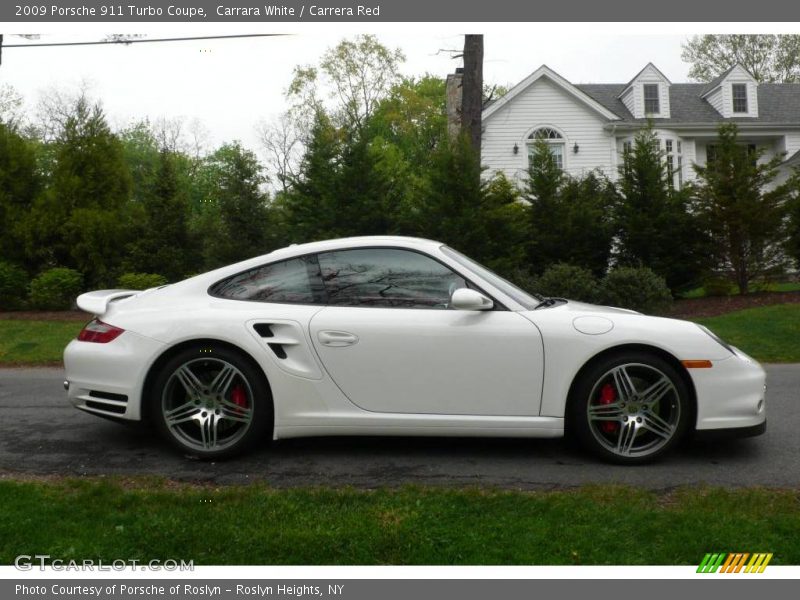 Carrara White / Carrera Red 2009 Porsche 911 Turbo Coupe