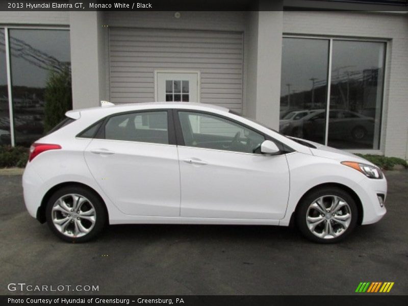 Monaco White / Black 2013 Hyundai Elantra GT