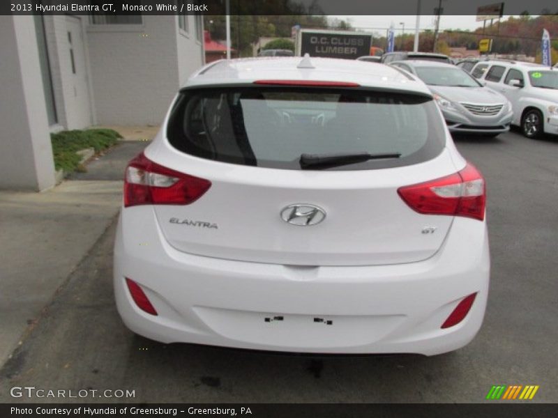 Monaco White / Black 2013 Hyundai Elantra GT