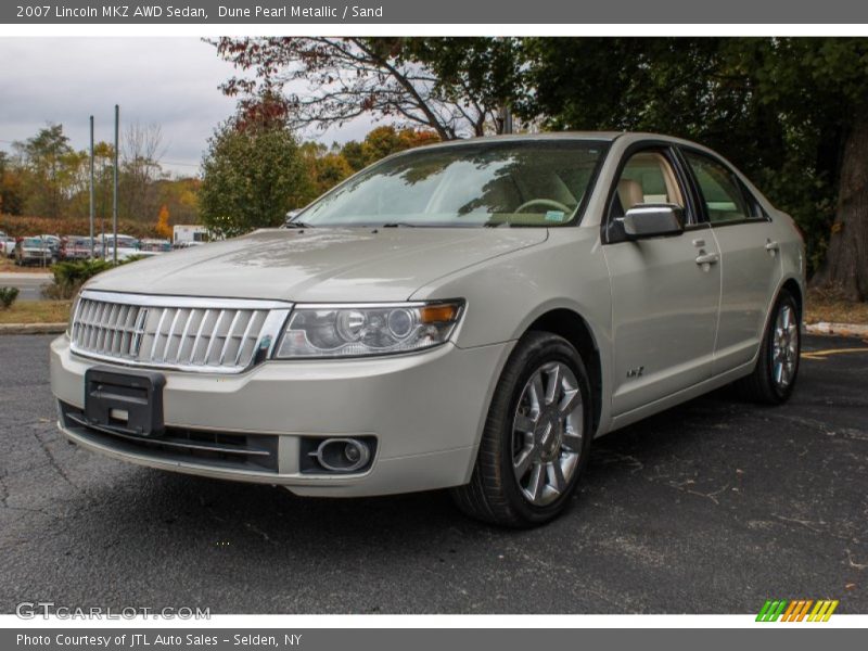 Dune Pearl Metallic / Sand 2007 Lincoln MKZ AWD Sedan