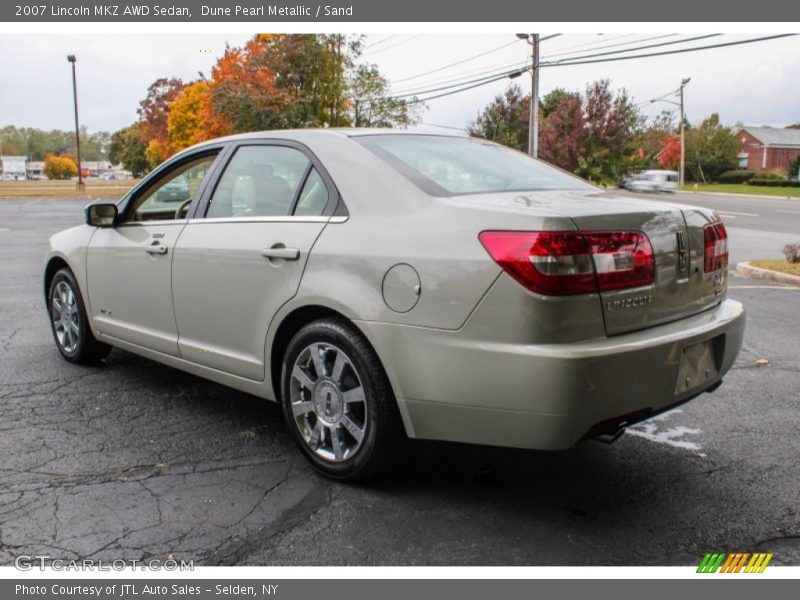 Dune Pearl Metallic / Sand 2007 Lincoln MKZ AWD Sedan