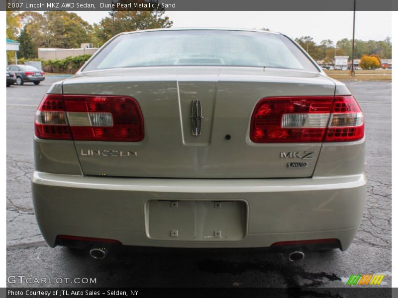 Dune Pearl Metallic / Sand 2007 Lincoln MKZ AWD Sedan