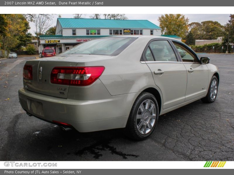 Dune Pearl Metallic / Sand 2007 Lincoln MKZ AWD Sedan