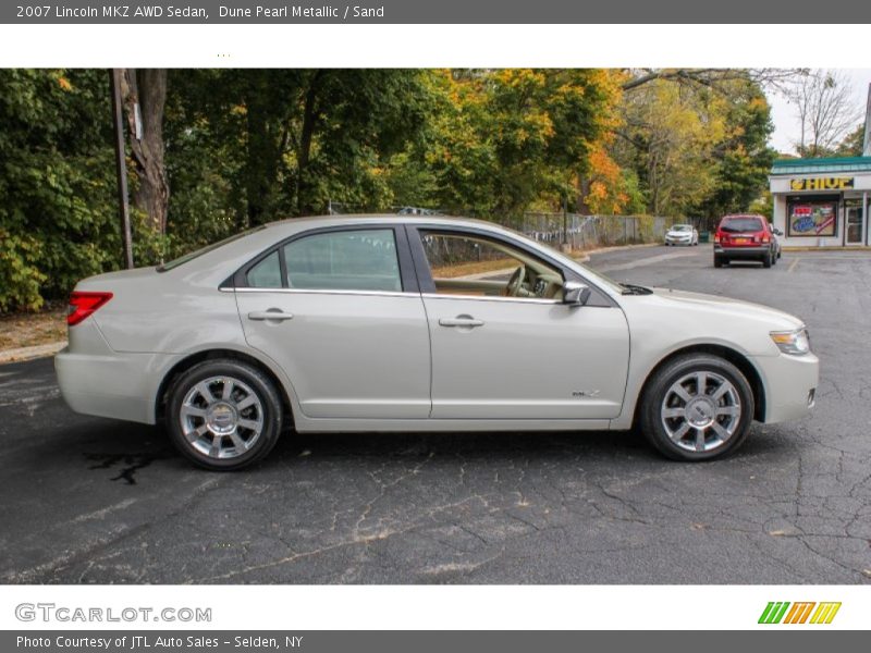 Dune Pearl Metallic / Sand 2007 Lincoln MKZ AWD Sedan
