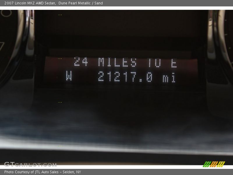 Dune Pearl Metallic / Sand 2007 Lincoln MKZ AWD Sedan