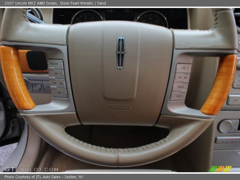 Dune Pearl Metallic / Sand 2007 Lincoln MKZ AWD Sedan
