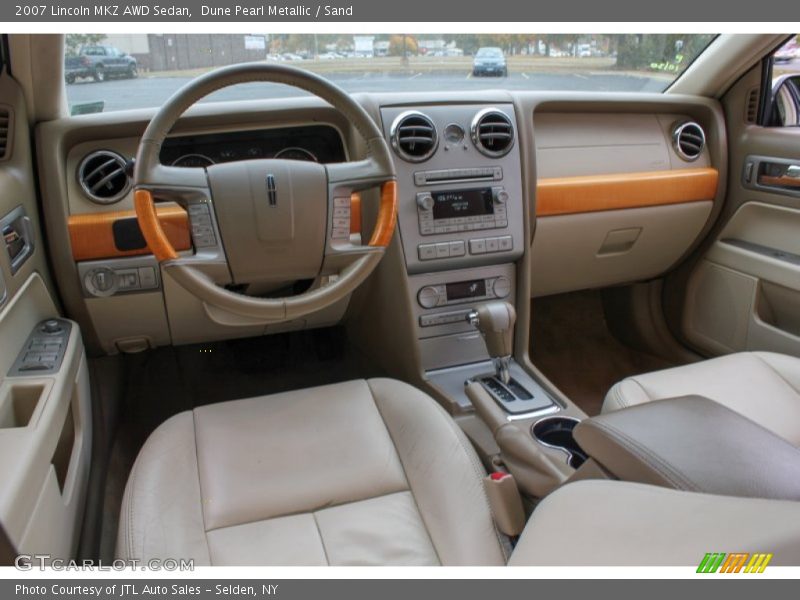 Dune Pearl Metallic / Sand 2007 Lincoln MKZ AWD Sedan