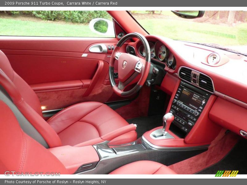Carrara White / Carrera Red 2009 Porsche 911 Turbo Coupe