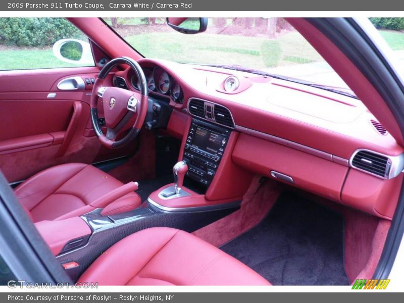 Carrara White / Carrera Red 2009 Porsche 911 Turbo Coupe