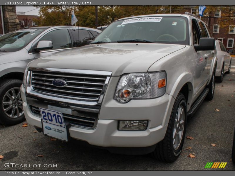 White Suede / Camel 2010 Ford Explorer XLT 4x4