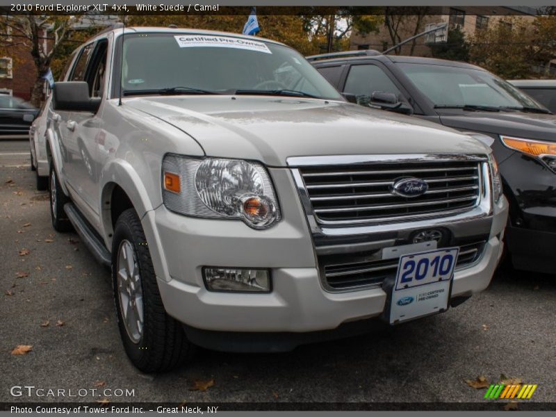 White Suede / Camel 2010 Ford Explorer XLT 4x4