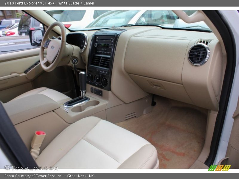 White Suede / Camel 2010 Ford Explorer XLT 4x4