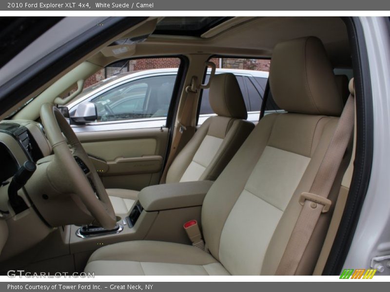 White Suede / Camel 2010 Ford Explorer XLT 4x4
