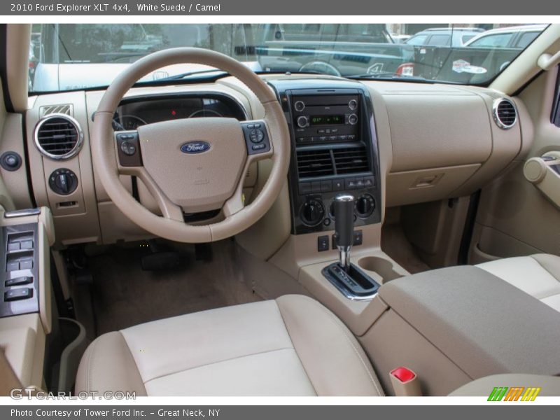 White Suede / Camel 2010 Ford Explorer XLT 4x4