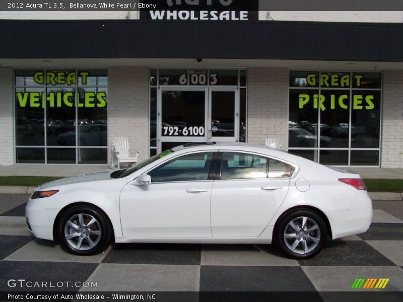 Bellanova White Pearl / Ebony 2012 Acura TL 3.5