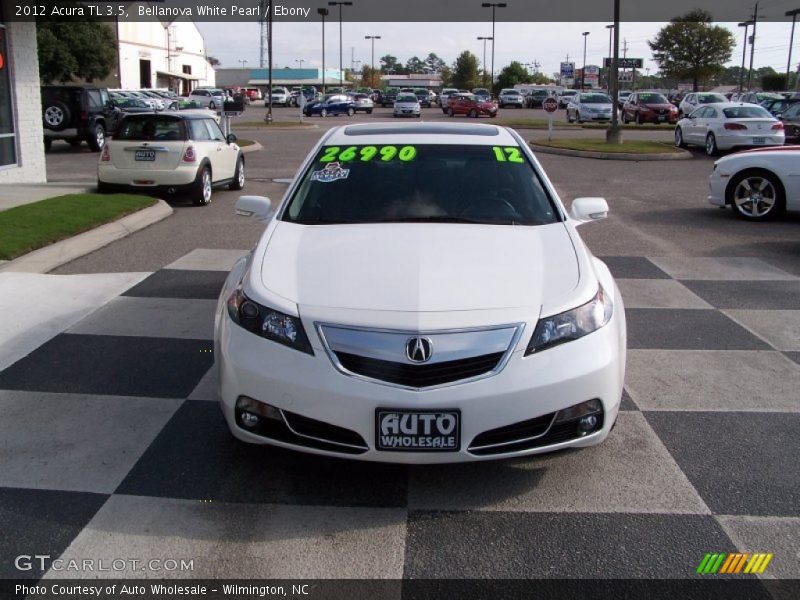 Bellanova White Pearl / Ebony 2012 Acura TL 3.5