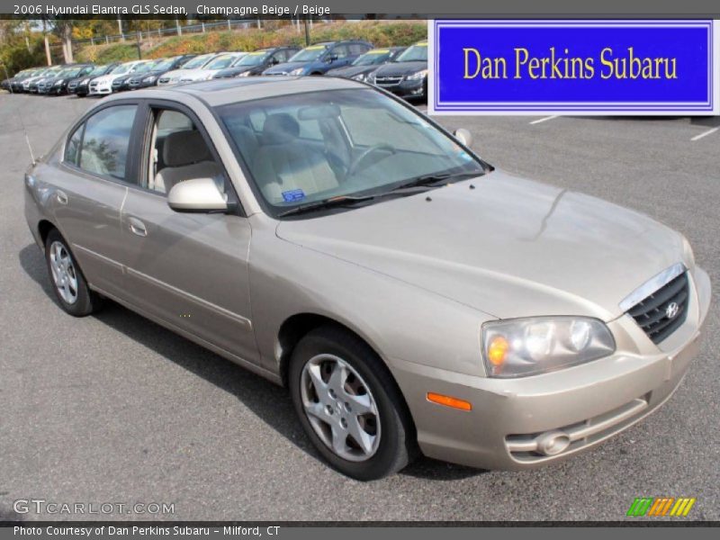 Champagne Beige / Beige 2006 Hyundai Elantra GLS Sedan