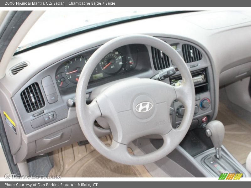 Champagne Beige / Beige 2006 Hyundai Elantra GLS Sedan