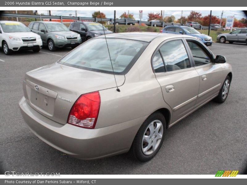 Champagne Beige / Beige 2006 Hyundai Elantra GLS Sedan