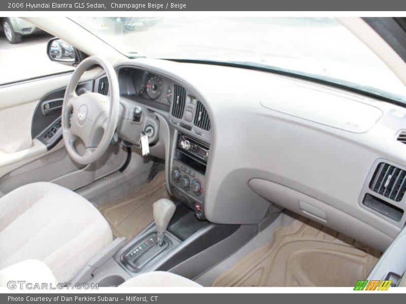 Champagne Beige / Beige 2006 Hyundai Elantra GLS Sedan
