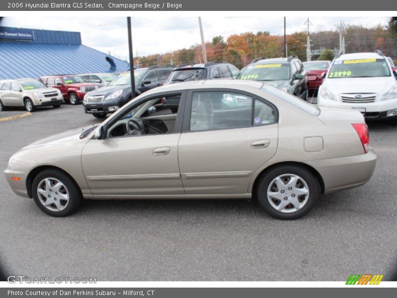 Champagne Beige / Beige 2006 Hyundai Elantra GLS Sedan