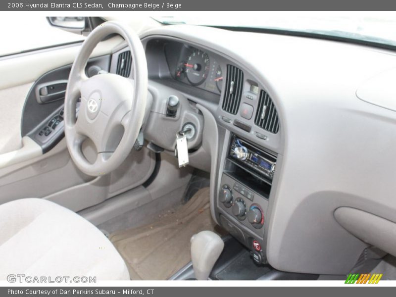 Champagne Beige / Beige 2006 Hyundai Elantra GLS Sedan