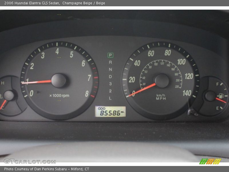 Champagne Beige / Beige 2006 Hyundai Elantra GLS Sedan
