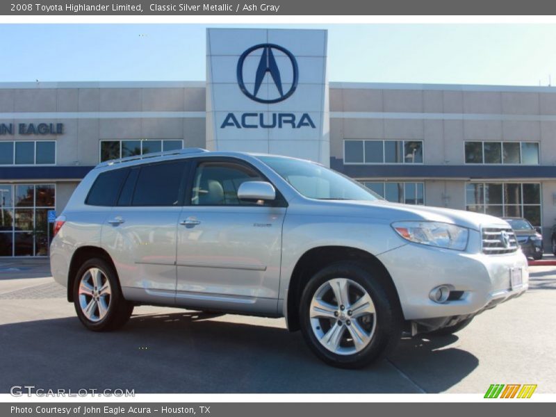 Classic Silver Metallic / Ash Gray 2008 Toyota Highlander Limited